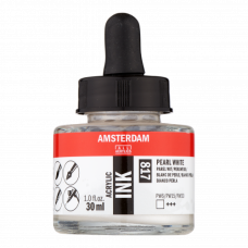 Amsterdam Akrilik Mürekkep 30 ml Pearl White (817)