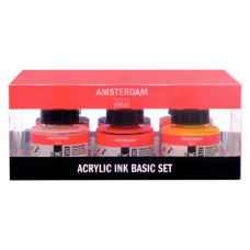 Amsterdam Akrilik Mürekkep Seti 6×30 ml – Profesyonel, Yüksek Pigmentli Akrilik Mürekkep