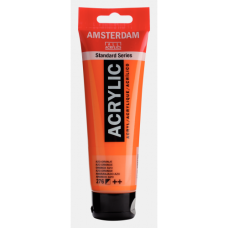 Amsterdam Standart Akrilik Boya 120 ML Azo Orange – Canlı Turuncu Ton (276)