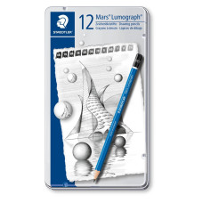 Staedtler Mars Lumograph 12 Parça Kara Kalem Seti 2