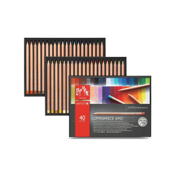 Caran D'ache Luminance 40 Parça Kuru Boya Seti