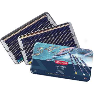 Derwent Drawing 72 Parça Kuru Boya Seti Metal Kutulu