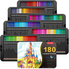 Soucolor 180 Parça Kuru Boya Kalemi Metal Kutulu