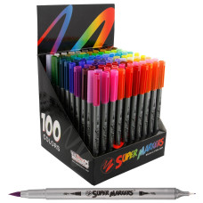 Süper Marker 100'lü Çift Uçlu Set