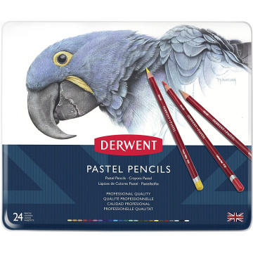 Derwent 24 Parça Pastel Kalem Seti Metal Kutulu