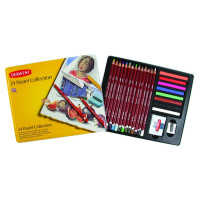 Derwent 24 Parça Pastel Koleksiyon Metal Kutulu