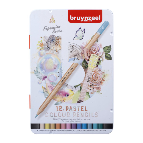 Bruynzeel Expression 12 Pastel Renk Kuru Boya Kalemi