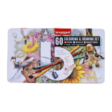 Bruynzeel Drawing and Colouring Set Creative Artists 60 Parça