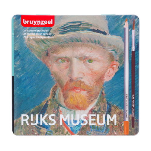 Bruynzeel Masters Serisi 24 Renk Sulu Boya Kalemi ve Fırça (Rijksmuseum - Vincent van Gogh)