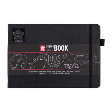 Sakura Sketchbook Black Paper 21 x 14.8 cm 140 g 80 Pages