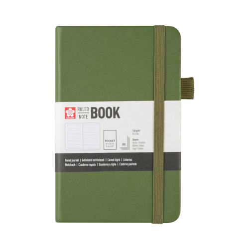 Sakura Defter 9 x 14 cm Yeşil Çizgili 80 Yaprak