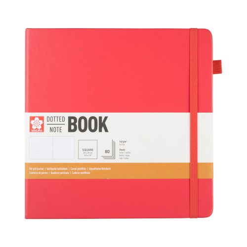 Sakura Defter 20 x 20 cm Kırmızı Noktalı 80 YPR
