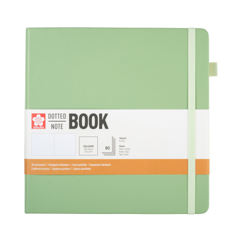 Sakura Defter Pastel Yeşil Noktalı 20 x 20 cm 80 g/m²