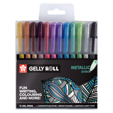 Sakura Gelly Roll Metallic 12 Renk Seti