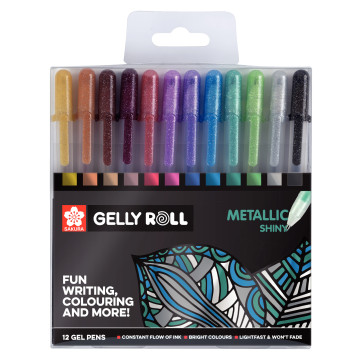 Sakura Gelly Roll Metallic 12 Renk Seti
