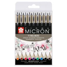 Sakura Pigma Micron 05 Fineliner Seti 9 Renk