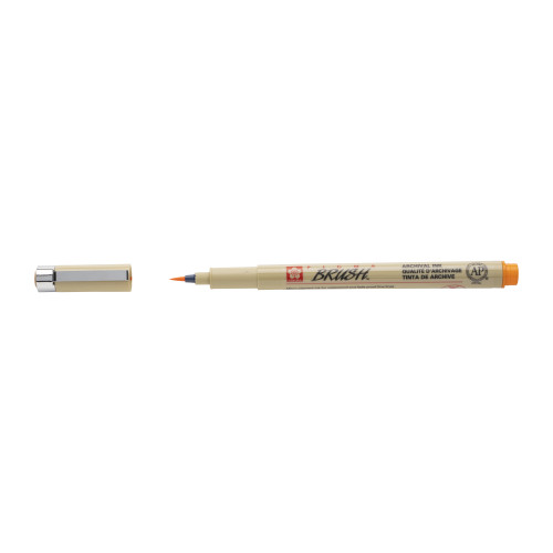 Sakura Pigma Brush Fırça Kalem Orange