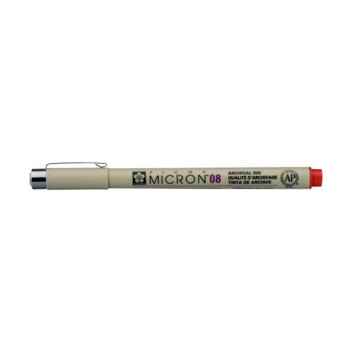 Sakura Pigma Micron 08 0,50 mm Kırmızı