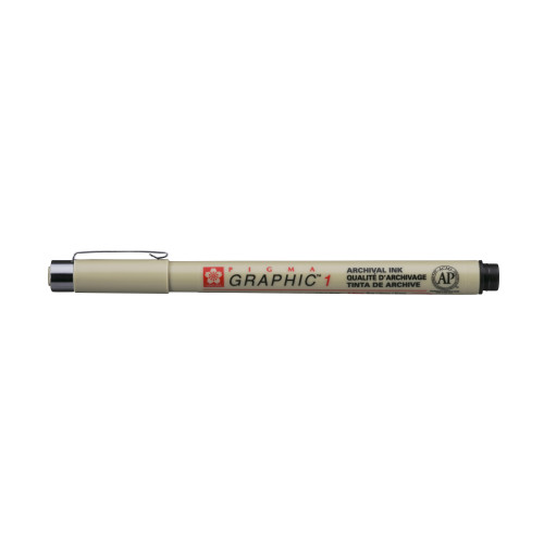 Sakura Pigma Graphic 1.0 mm Kalem Siyah