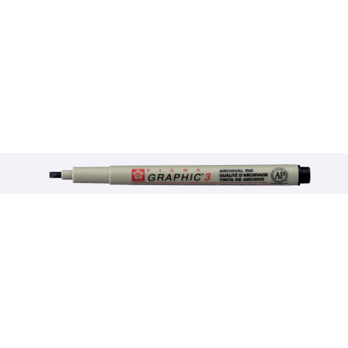 Sakura Pigma Graphic 3.0 mm Kalem Siyah