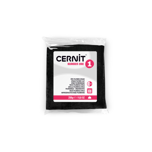 Cernit Number 1 250 g Siyah Polimer Kil