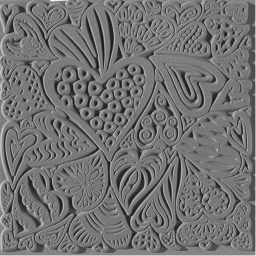 Cernit Texture Plate Hearts