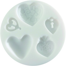 Cernit Silicone Mould Hearts