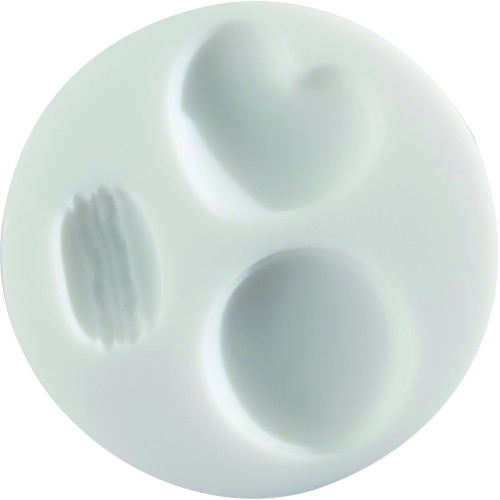 Cernit Silicone Mould Ø 7 cm Macaroons