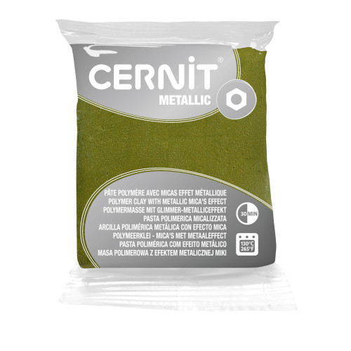 Cernit Metallic 56 gr Green Gold