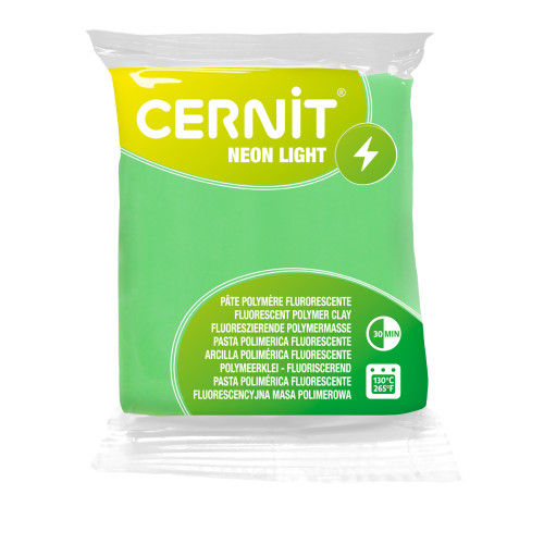 Cernit Neon Light Pastel 56 g Green