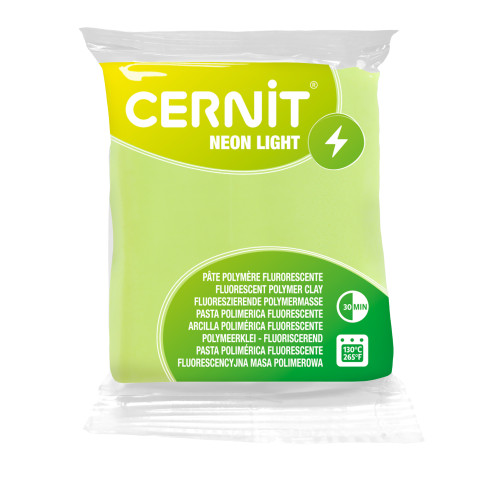 Cernit Neon Light Sarı Polimer Kil 56 g
