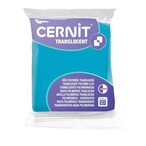 Cernit Translucent 56 g Turquoise Blue