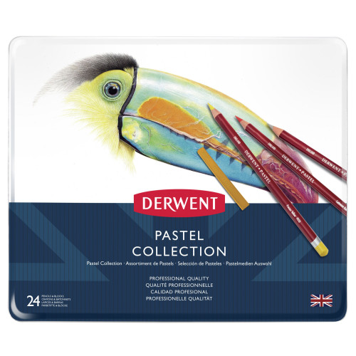 Derwent Pastel Collection 24 Renk Teneke Kutu