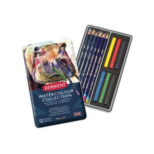 Derwent Watercolour Collection 12 Renk Sulu Boya Seti