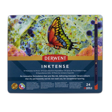 Derwent Inktense Serisi 24 Kalem Teneke Kutu
