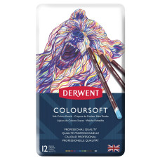 Derwent Coloursoft 12 Renk Pastel Seti