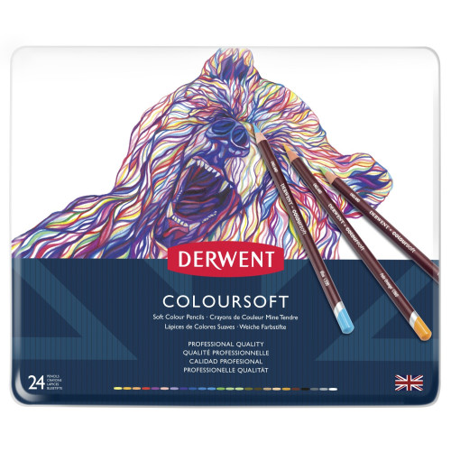 Derwent Coloursoft 24 Renk Seti