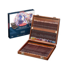 Derwent Coloursoft 48 Kalem Ahşap Kutu