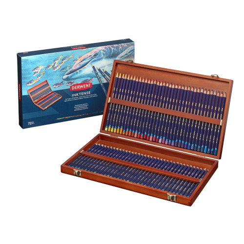 Derwent Inktense Serisi 72 Kalem Ahşap Kutu