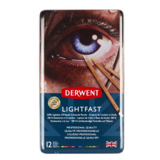 Derwent Lightfast 12 Renk Pastel Seti
