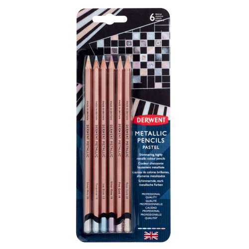 Derwent Metallic Set 6 Pastel Kalem