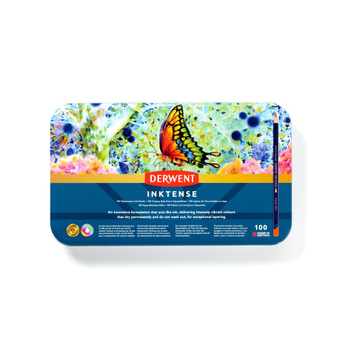 Derwent Inktense 100 Kalem Teneke Kutu