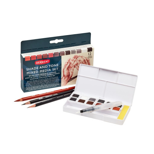 Derwent Derwent Paint Pan Sets Shade and Tone Mixed Media 12'li
