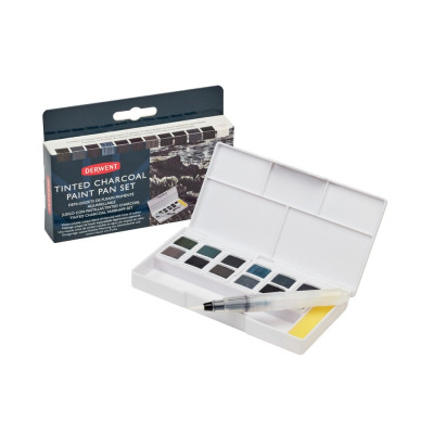 Derwent Tinted Charcoal Paint Pan Seti 12'li