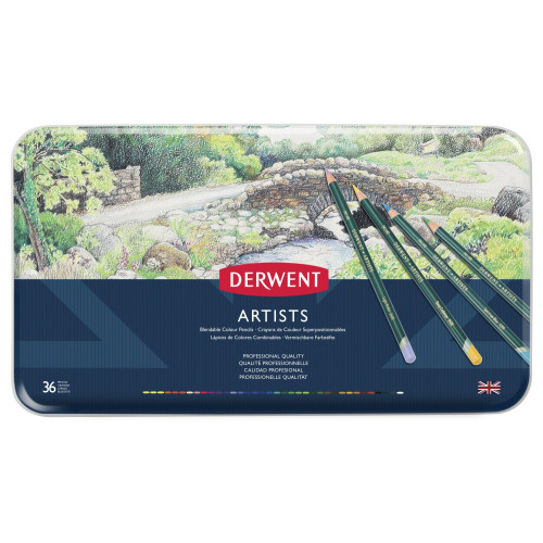 Derwent Artists 36 Renk Metal Kutu