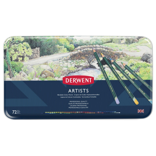 Derwent Artists 72 Renk Metal Kutu