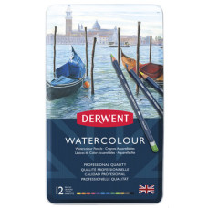 Derwent Watercolour 12 Renk Sulu Boya Teneke Kutu