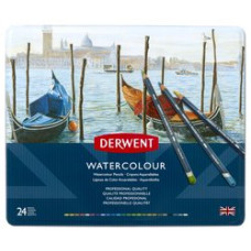 Derwent Watercolour 24 Renk Sulu Boya Seti (Teneke)