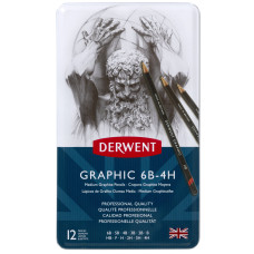 Derwent Graphic Medium 12 Kalem Seti