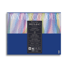 Fabriano Watercolour 32 x 41 cm 300 gr İnce Grenli (Grana Fina) Cp Spiralli Blok 12 Yaprak